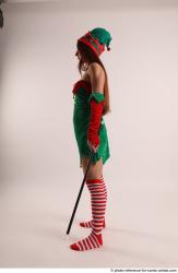 Veronika Elf Pose With Apple